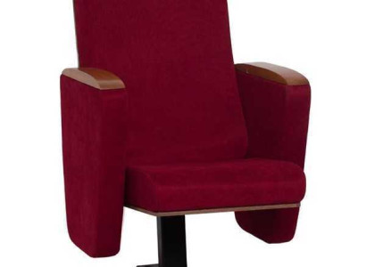 Sessel Art Deco Sessel Sofa 1 Sitzer für Theater Design Luxus Rot Textil Neu